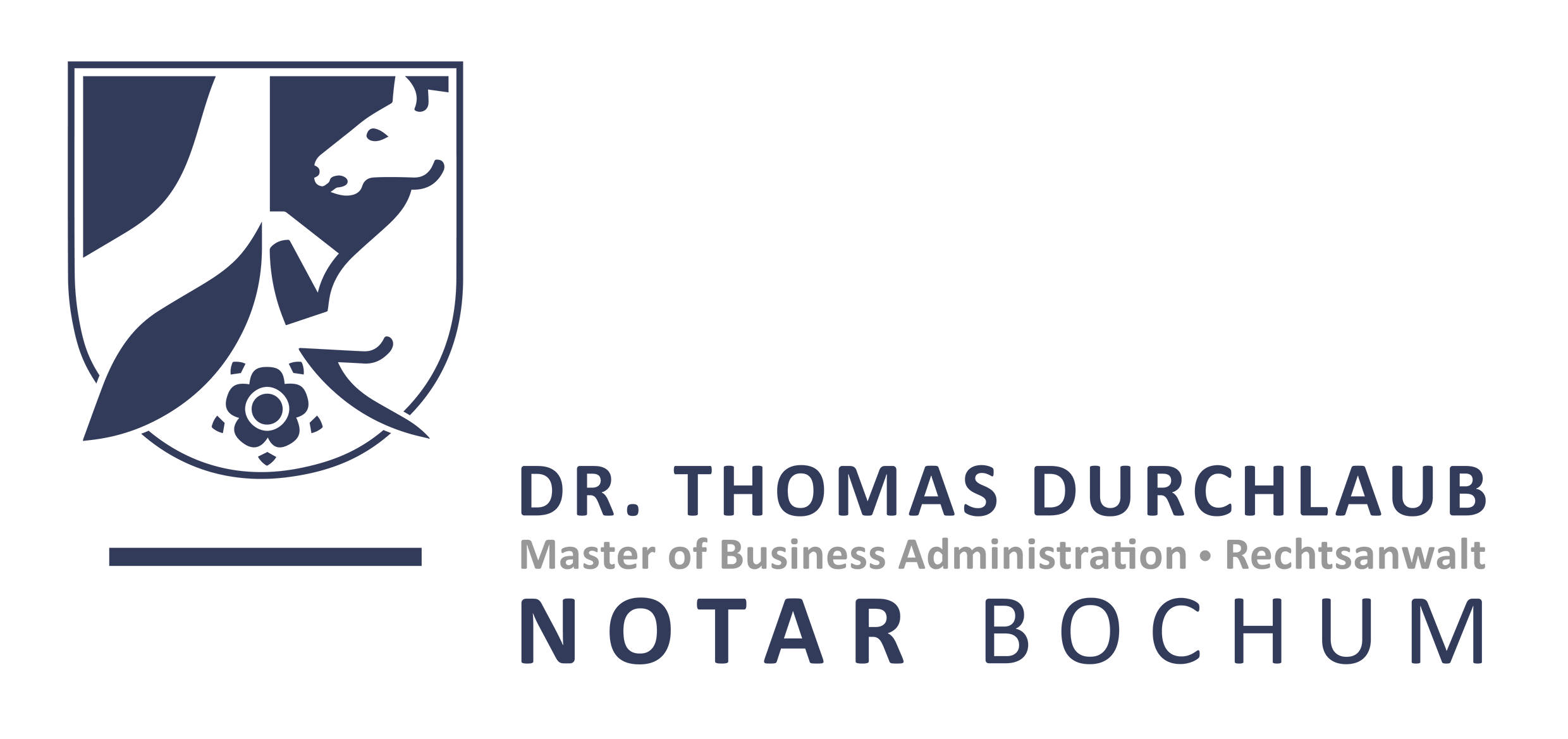 Zu sehen ist das Logo von dem Notar Dr. Thomas Durchlaub