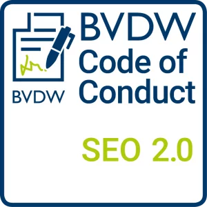 Logo vom BVDW Code of Conduct SEO 2.0