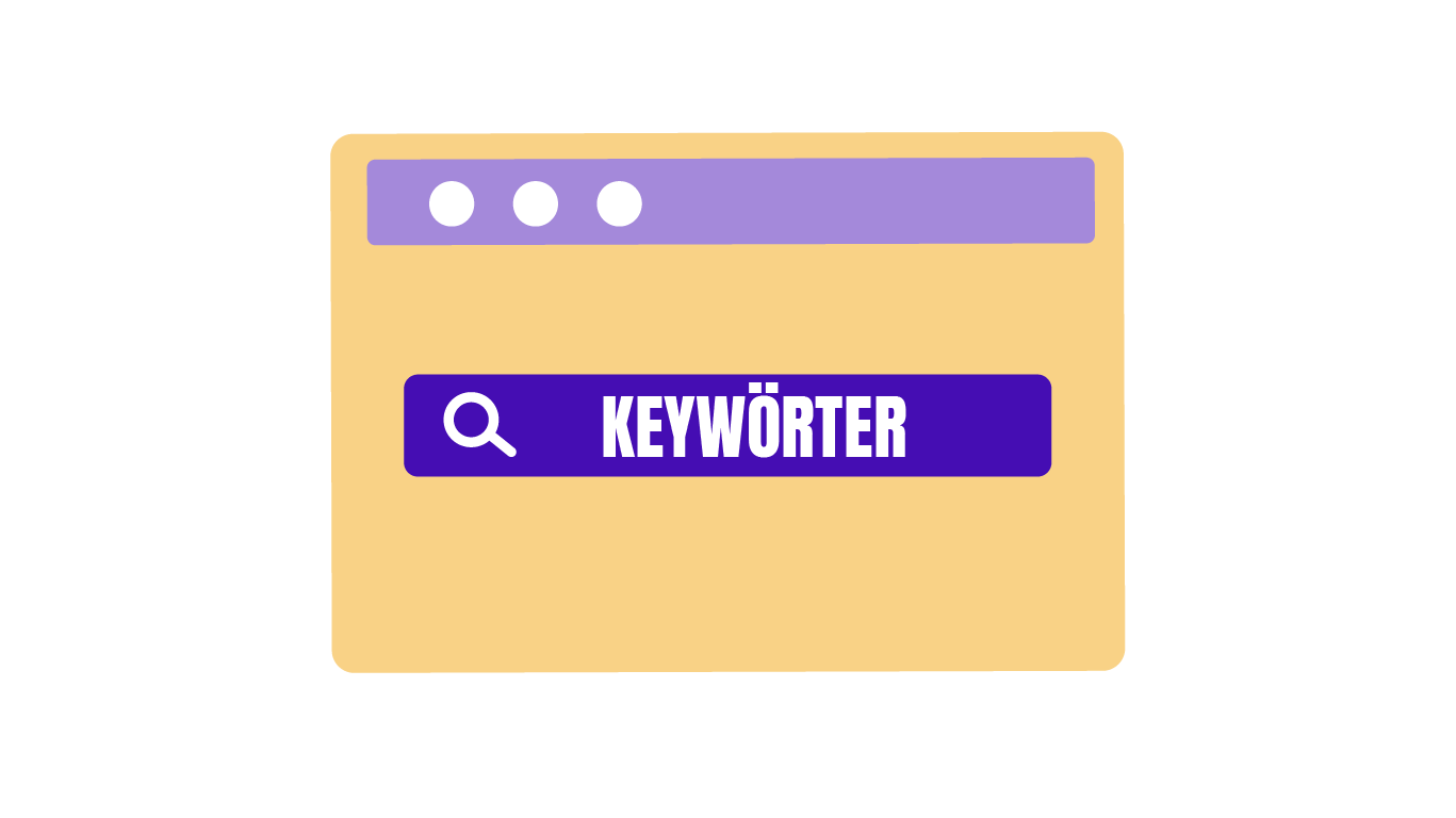 Symbolbild für das Eingabefeld der Keywords in einer Suchmaschine 