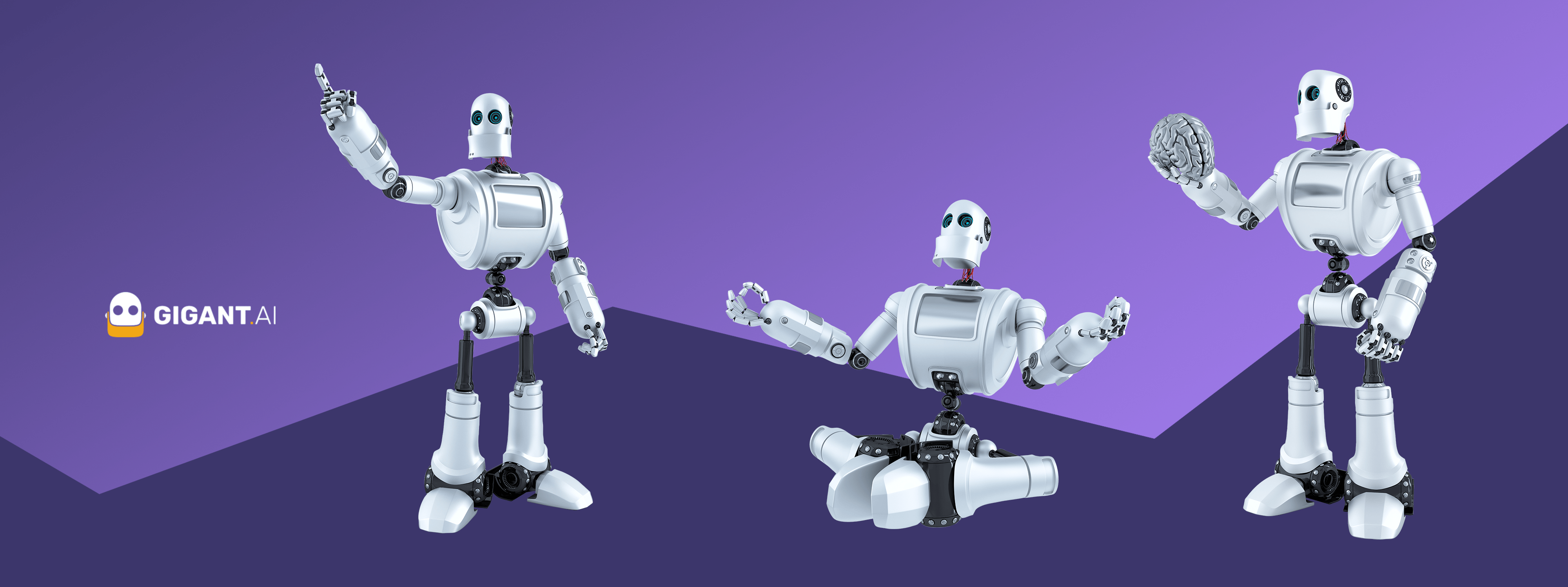 Zu sehen ist der freundliche Roboter von GIGANT.AI